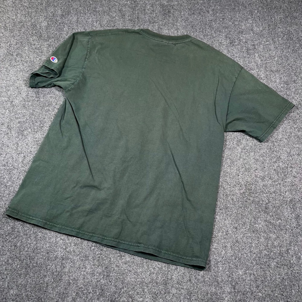 VTG Champion Green Bay Packers T-Shirt Mens L 1996 NFL Pro Line Green Distressed - Picture 2 of 10